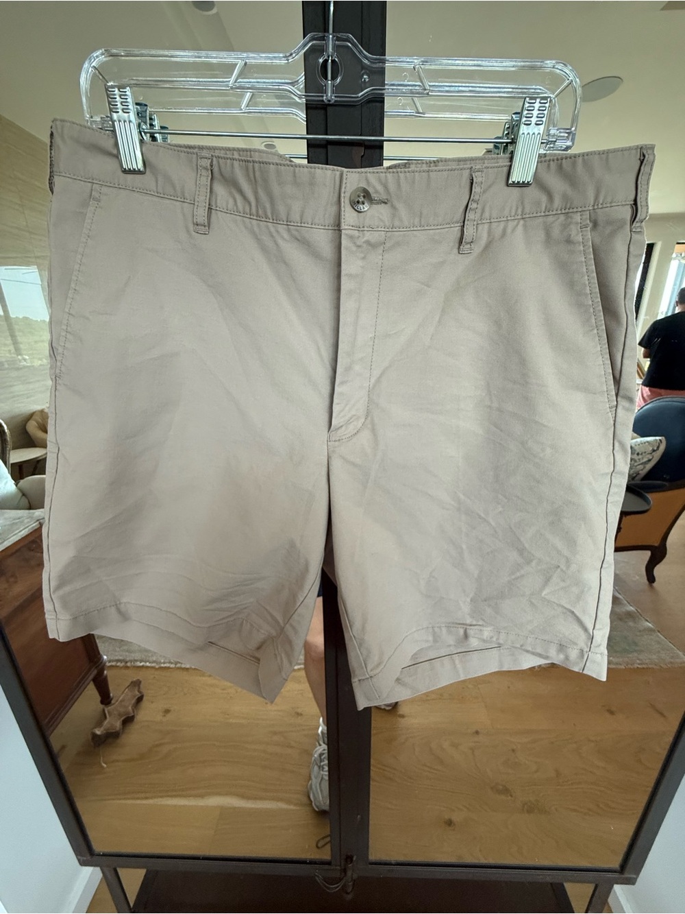 Peter Millar Classic Flat-Front Khaki Shorts